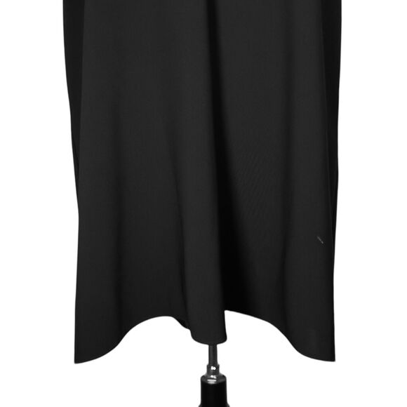 Zara Women's Dress Black V-Neck Short Flared Sleeve Relaxed Fit Shift Tunic XL - Picture 6 of 9